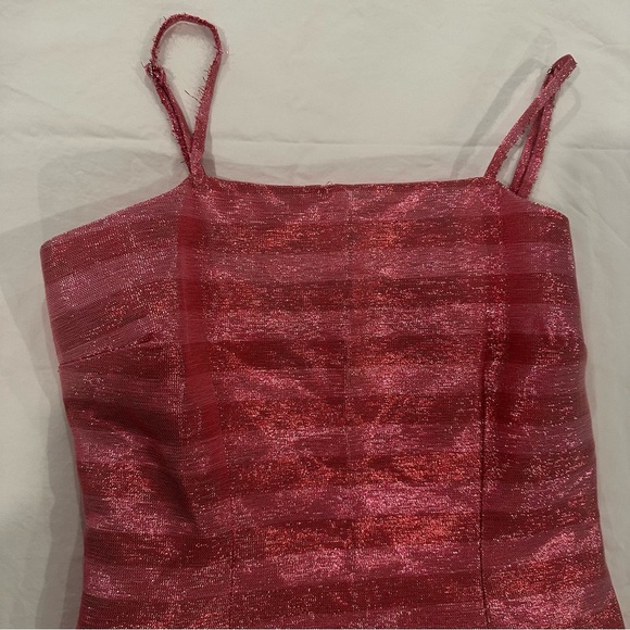 Corey Lynn Calter Pink Shiny Shimmer Size XS Dress - Picture 3 of 9
